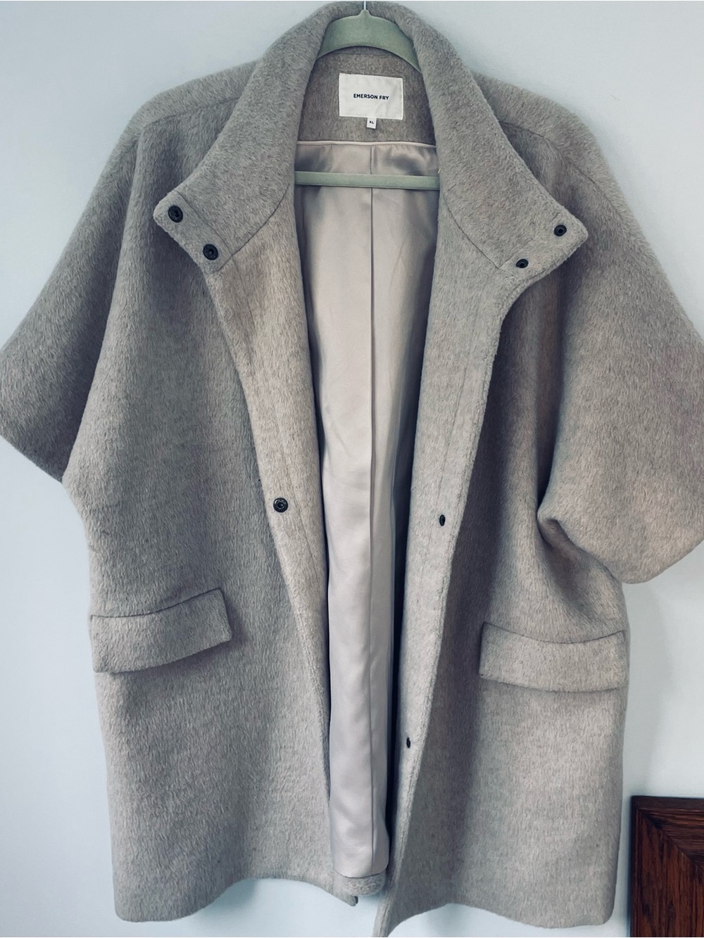 Emerson Fry Oatmeal Cream Layering Coat